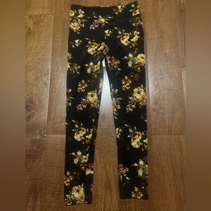 Sweatshirt Project By French Laundry M Cotton Floral Long Leggings Fall Autumn
